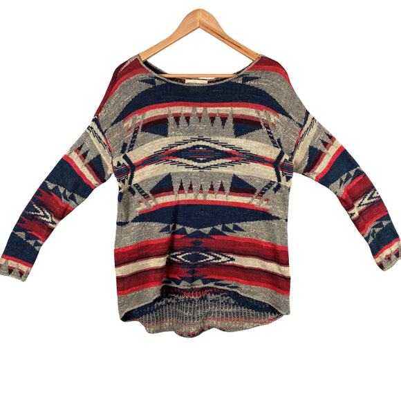 Denim & Supply Ralph Lauren Sweaters - VTG Denim and Supply Sweater Women S Western Tribal Aztec Cowgirl 100% Cotton